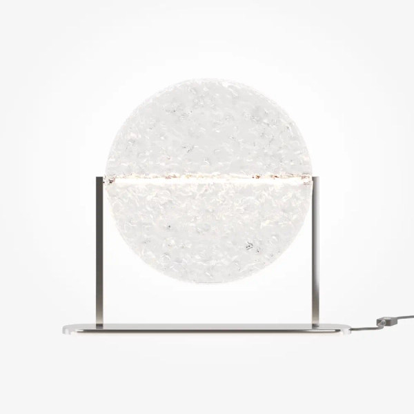 Okrągła lampa stołowa Mangata MOD387TL-L8CH3K LED 7W 3000K chrom