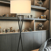 LAMPA podłogowa SANDGLASS FSG-W-E27 Abigali abażurowa OPRAWA stojąca biała