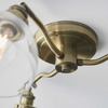 Lampa sufitowa Hansen 97247 Endon mosiądz przezroczysta