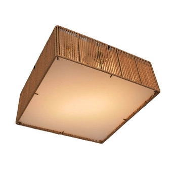 Sypialniany plafon kwadratowy Nomad square nad łóżko brązowy