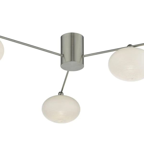 Minimalistyczna lampa sufitowa Jasper JAS5346 kule srebrne białe
