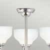 Sufitowa lampa potrójna Cheadle ATH-CD3 Elstead kielichy łazienkowe IP44 białe chrom
