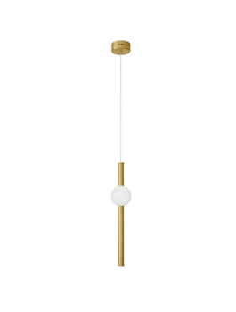 Nowoczesna lampa wisząca IGUALA LE42762 ball tuba LED 10W 3000K złota