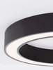 Okrągły plafon pokojowy Claro pierścień LED 50W 2700-4000K czarny