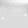Modernistyczna lampa wisząca PURE 1064H Aldex szklane kule zwis biały