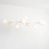 Molekułowa lampa sufitowa DIONE 1092N Aldex do salonu biały
