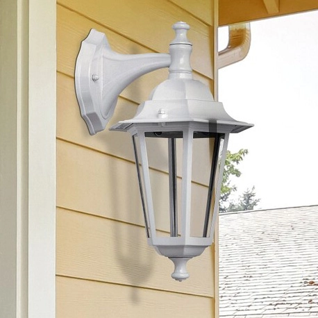 Zewnętrzna LAMPA ścienna VELENCE 8201 Rabalux KINKIET ogrodowy OPRAWA elewacyjna klasyczna retro outdoor IP43 biała