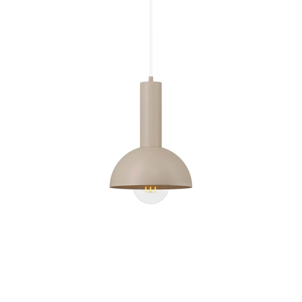 Zwisowa lampa kopuła VITRUM kaszmirowa 1xE27 nad stół metalowa 41554