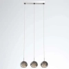 Potrójna lampa wisząca CRYSTAL P0076-03N-B5FZ kryształ chrom przezroczysty