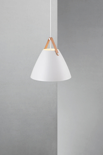 Lampa zwisowa Strap 84343001 Nordlux metalowa biała