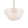 Lampa sufitowa/wisząca art deco ARDEN mosiężna metalowa szklana 6xE14 do salonu P06255BR