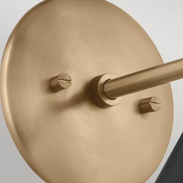 Regulowany kinkiet ścienny Phix KL-PHIX-1W-CBB obrotowy stożkowy czarny