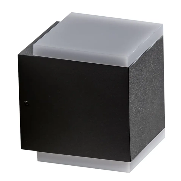 Kinkiet naścienny do sypialni Arbax AZ4341 Azzardo kostka czarny