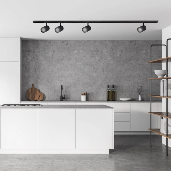 1-fazowy system szynowy Tokio LP-787 SET 1F BK tuby z regulacją czarny