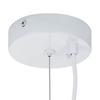 Zwisowa lampa jadalniana Stone DN426-300 kamień metalowa biała
