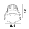Oczko sufitowe wpustowe ARAMIEL LE65104 LED 13W 3000K czarne złote