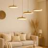 Lampa wisząca do jadalni Woody LWWOOD LED 18W 3000K drewniana