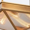 Sufitowa lampa do salonu Cairo QN-CAIRO-SF-VBS-CR szklana mosiądz
