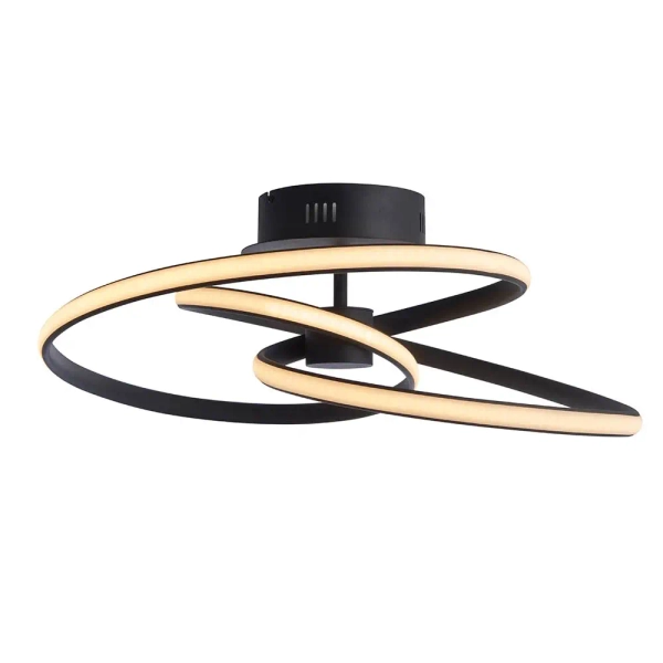 Ledowy plafon Dune 97633 LED 42W 3000K ze ściemniaczem czarny