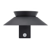 Elewacyjny kinkiet czujnik Justina 2418071050 LED 5W 3000K IP44 antracyt