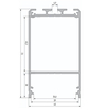 Plafoniera LAMPA sufitowa NUMATA 1964 Shilo metalowa OPRAWA liniowa LED 16W 3000K listwa czarna