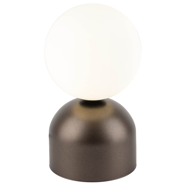 Nocna lampka Miki 16043 kula bubble do sypialni biała brązowa