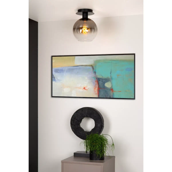Kulista lampa sufitowa MARIUS 74114/01/30 Lucide czarny przydymiony