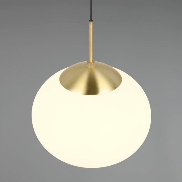 Lampa wisząca nad wyspę FOMENTO 363100108 Trio zwis bańka biały złoty