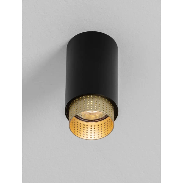Tuba lampa sufitowa TORVILA LE45616 do sypialni czarny złoty