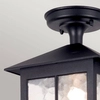 Lampa przysufitowa Winchester BL18A-BLACK Elstead IP43 retro do ogrodu czarna