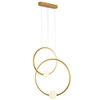 LAMPA wisząca LOZANNA PND-20112035-2B-GD Italux metalowa OPRAWA pierścienie LED 44,8W 3000K zwis kule rings brąz antyczny bi