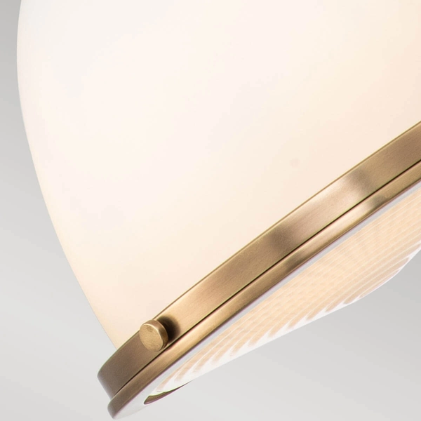 Jadalniana lampa wisząca Amelia HK-AMELIA-P-M-HB retro mosiądz biały