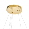 Lampa wisząca art deco CIRCLE DN924-40+60 złota metalowa akrylowa LED 53W 3000K do jadalni