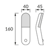 Lampa ścienna z czujnikiem Mezo 04369 Ideus LED 2W 4700K kuchenna biała