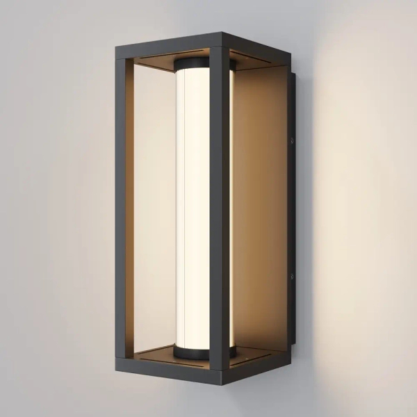 Zewnętrzny kinkiet ścienny Expo O480WL-L12B3K LED 12W 3000K IP54 czarna