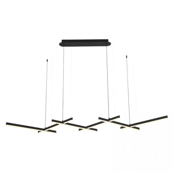 Designerska lampa wisząca 1948 LED 98W 3000K belki podłużne czarny