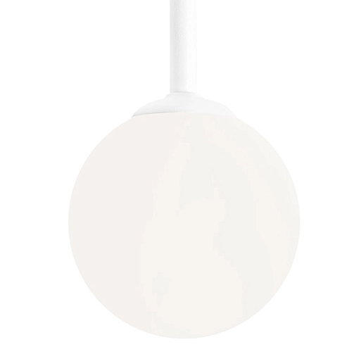Sufitowa lampa Pinne 1080PL_G_S Aldex 1-punktowa biała kula sypialniana
