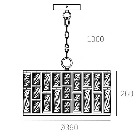 Kryształowa LAMPA wisząca KIEV P04858CH Cosmolight okrągły zwis crystal glamour chrom