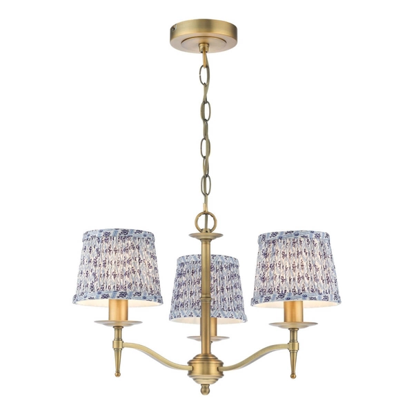 Świecznikowa lampa wisząca Marble MAR5345-EH Dar Lighting regulowana do jadalni złota