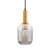 Zaokrąglona wisząca lampa QUERISA LE45215 do salonu złota