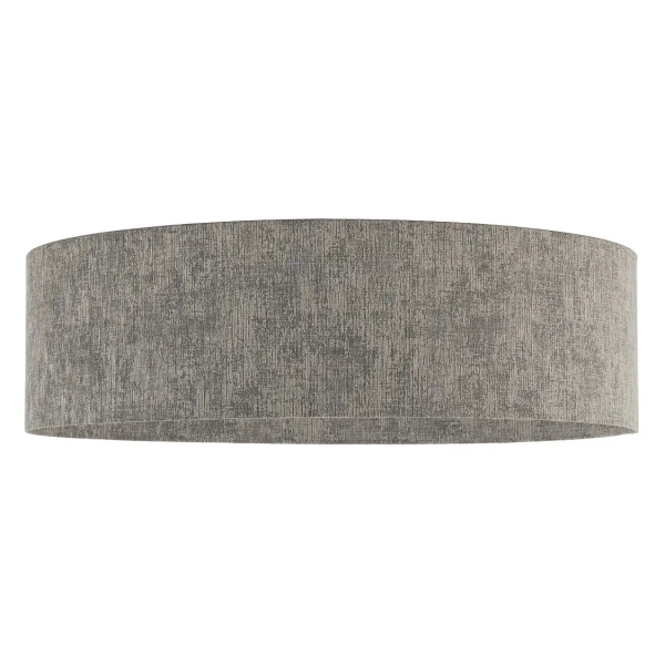 Okrągła lampa sufitowa LAGO 11680 tkaninowa do salonu szara