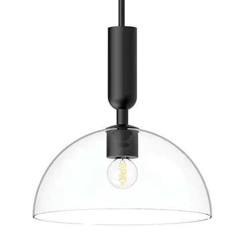 Loftowa lampa wisząca Jude ALM-JUDE-P-MB-CL szklana czarna