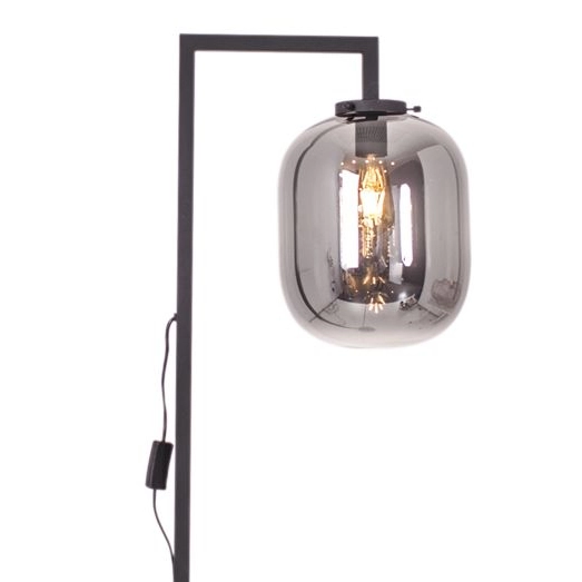 Loftowa lampa podłogowa Leola 4100590-4505 By Rydens stojąca przydymiona