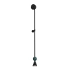 Ścienny kinkiet BINGO czarny W0446 1xLED 8W 3000K kulista stożek
