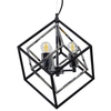 Loftowa LAMPA wisząca IKAR 316370 Polux metalowa OPRAWA zwis kostka czarna
