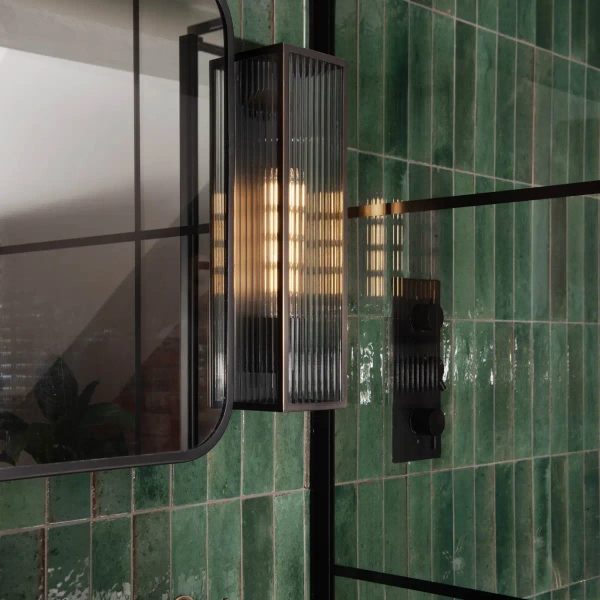 Prostokątna oprawa zewnętrzna Keegan KEE5063 metalowa IP44 czarny