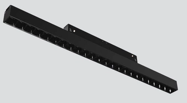 Szynowa oprawa Magneto Abigali LWQ-M05 LED 12W podłużna czarna