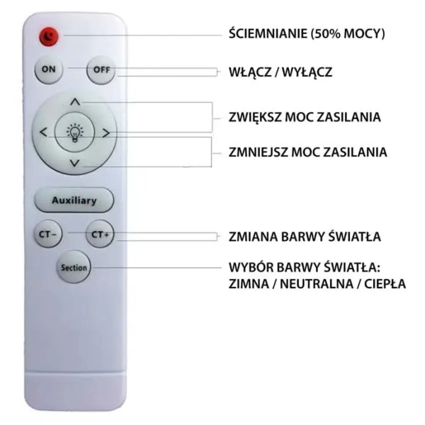 Dziecięcy plafon NOTE PINK ML6184 LED 40W 3000-6000K z pilotem różowy