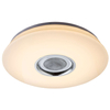 Plafon LAMPA sufitowa NICOLE 41329-18 Globo okrągła OPRAWA z efektem gwiazd LED RGB 24W głośnik bluetooth biała