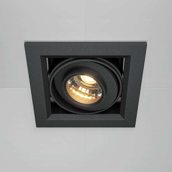 Lampa wpuszczana Metal Modern DL093-01-10W3K-B LED 10W 3000K kostka czarna
